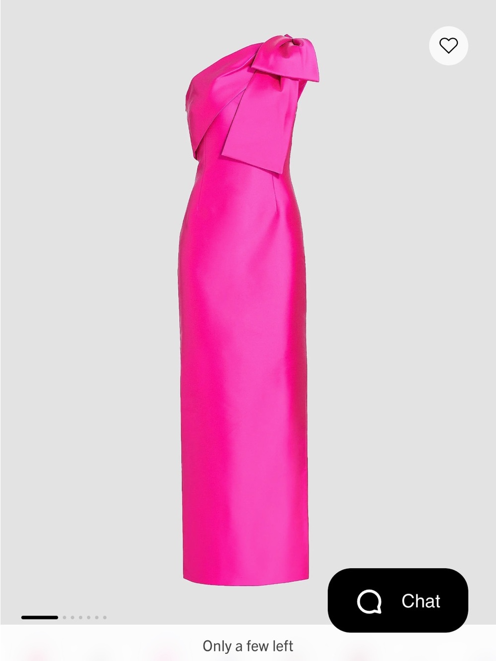 Sachin & Babi Bonnie One Shoulder Gown in Fuschia